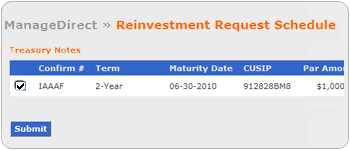 Screen segment for BuyDirect with Zero-Percent C of I marked as the source of funds for future purchases.
