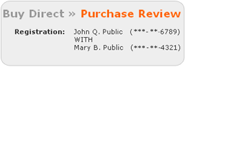 Review the registration, security type, amount, bank information, and purchase dates.