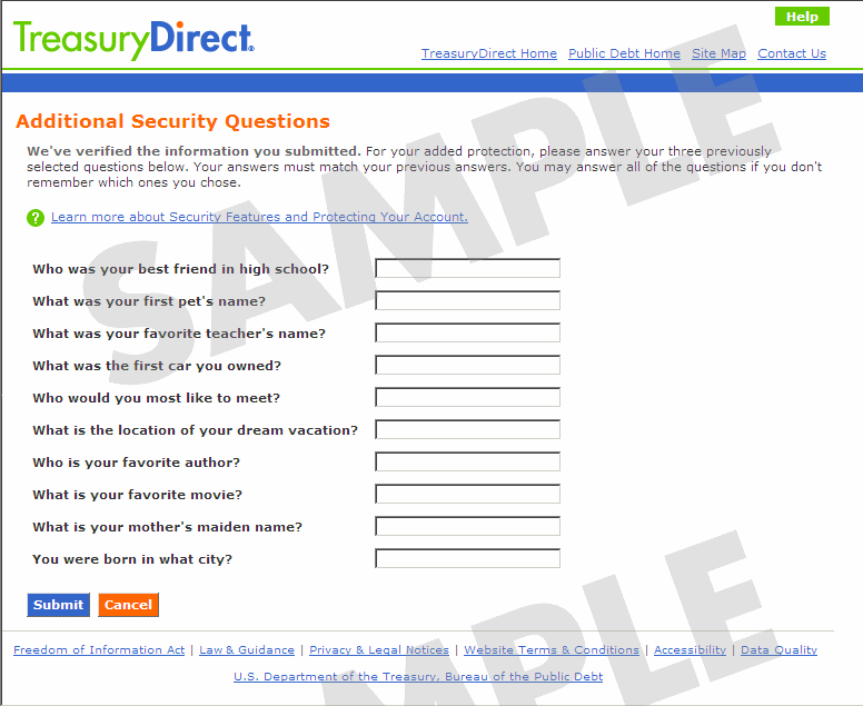Additional Security Questions